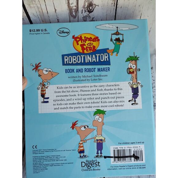 Disney Phineas and Ferb Robotinator With Toy by Teitelbaum, Michael READ - Picture 9 of 9